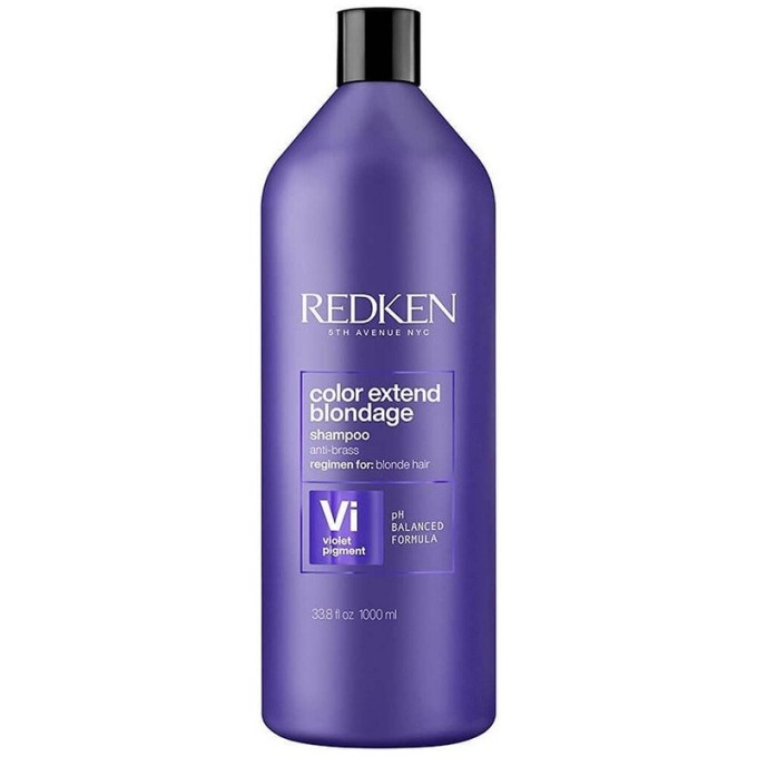 Redken Color Extend Blondage Shampoo - violetinis šampūnas, skirtas neutralizuoti nepageidaujamus