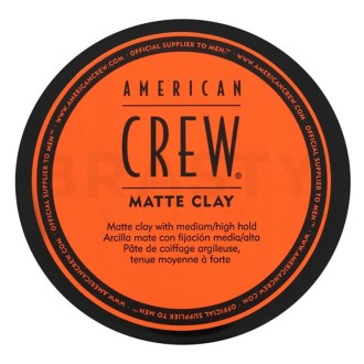 American Crew Style Matte Clay - formavimo priemonė, pasižyminti vidutine/stipria, lanksčia