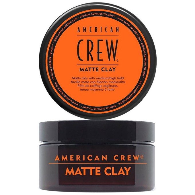 American Crew Style Matte Clay - formavimo priemonė, pasižyminti vidutine/stipria, lanksčia