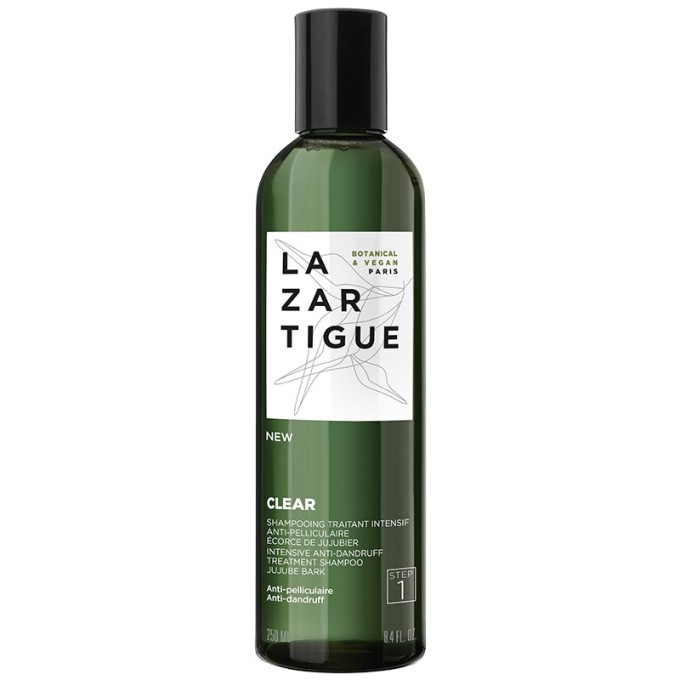 Lazartigue Clear Intensive Anti-Dandruff Treatment Shampoo - šampūnas nuo pleiskanų, 250 ml