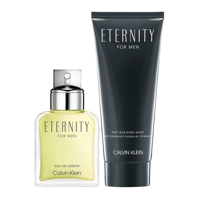 Calvin Klein Eternity for Men Gift set - dovanų rinkinys vyrams - EDT 50 ml ir dušo želė 100 ml