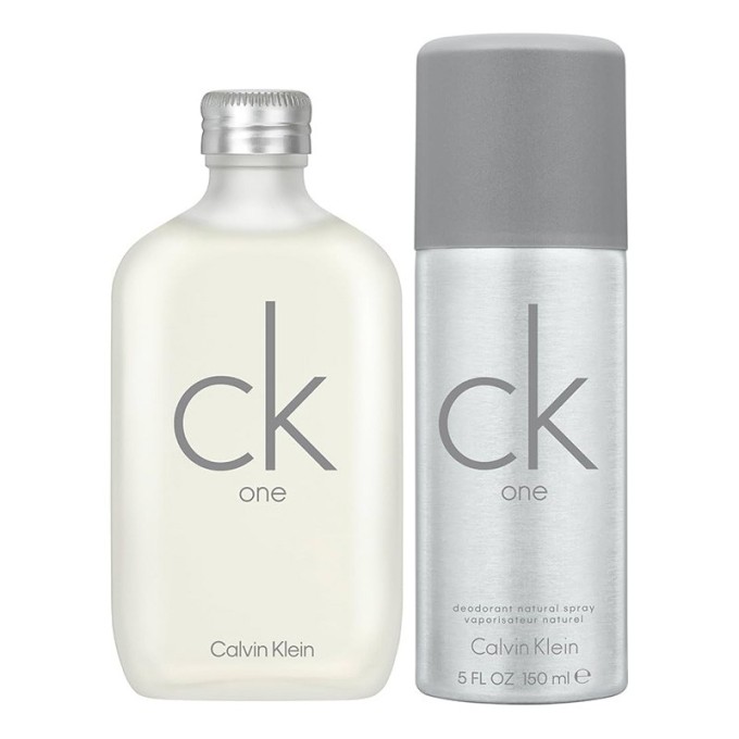 Calvin Klein CK One Gift Set - dovanų rinkinys vyrams - EDT 100 ml ir dezodorantas 150 ml