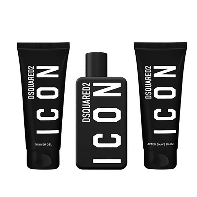 Dsquared2 Icon Pour Homme Gift Set - dovanų rinkinys vyrams - EDP 100 ml, dušo želė 100 ml ir