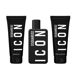 Dsquared2 Icon Pour Homme Gift Set - dovanų rinkinys vyrams - EDP 100 ml, dušo želė 100 ml ir