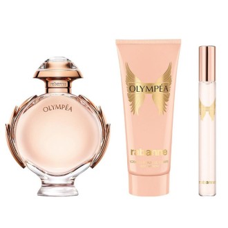 Paco Rabanne Olympea Gift Set - dovanų rinkinys - EDP 50 ml, kūno losjonas 75 ml ir mini EDP 10 ml