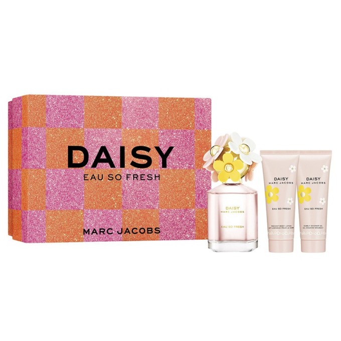 Marc Jacobs Daisy Eau So Fresh Gift Set - dovanų rinkinys - EDT 75 ml, kūno losjonas 75 ml ir dušo