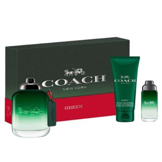 Coach Green for Men Gift set EDT 100 ml, miniature EDT 15 ml and shower gel 100 ml 100ml 2