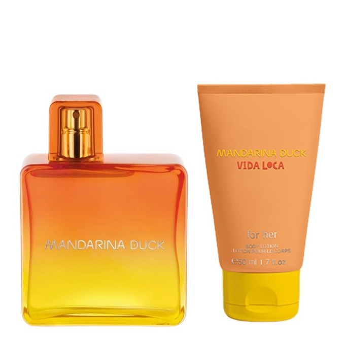 Mandarina Duck Vida Loca For Her Gift Set - dovanų rinkinys - EDT 100 ml ir kūno losjonas 50 ml