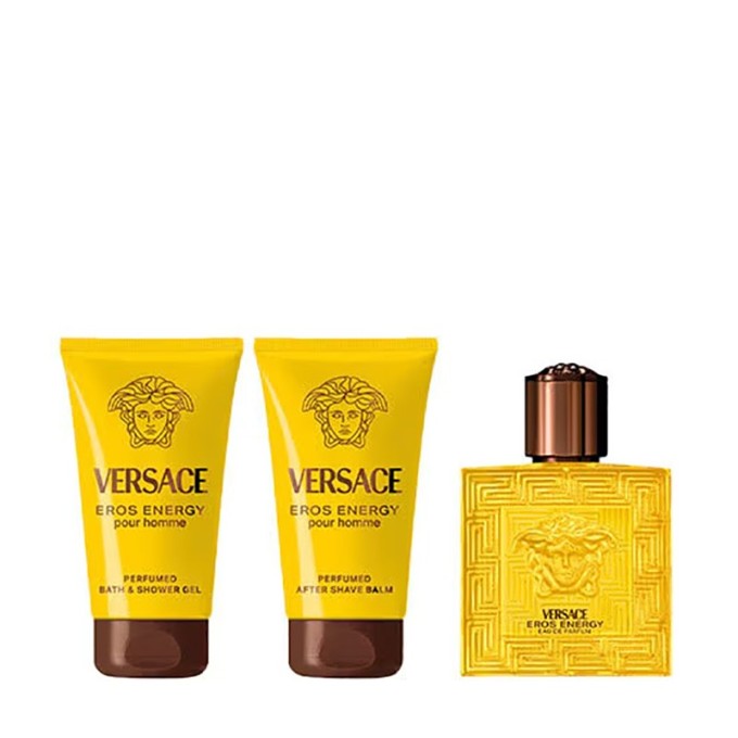 Versace Eros Energy EDP Gift Set - dovanų rinkinys - EDP 50 ml, dušo želė 50 ml ir losjonas po