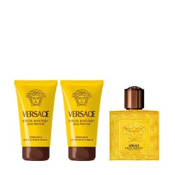 Versace Eros Energy EDP Gift Set - dovanų rinkinys - EDP 50 ml, dušo želė 50 ml ir losjonas po
