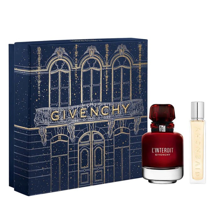 Givenchy L'Interdit Rouge Gift Set - kvepalų rinkinys - EDP 50 ml ir mini EDP 12,5 ml