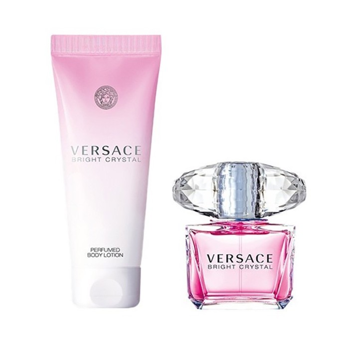 Versace Bright Crystal EDT Gift Set - dovanų rinkinys - EDT 90 ml ir kūno losjonas 100 ml