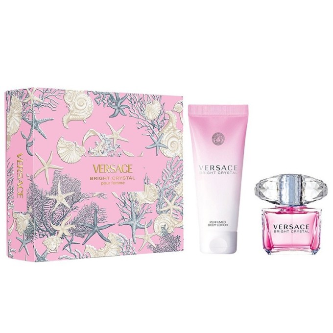Versace Bright Crystal Gift Set EDT 90 ml and Body Lotion 100 ml Brigh