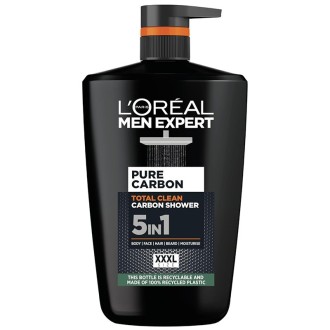 L´Oréal Men Expert Pure Carbon Totan Clean Carbon Shower - dušo želė vyrams, 1000 ml