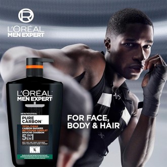 L´Oréal Men Expert Pure Carbon Totan Clean Carbon Shower - dušo želė vyrams, 1000 ml 2