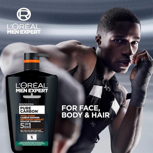 L´Oréal Men Expert Pure Carbon Totan Clean Carbon Shower - dušo želė vyrams, 1000 ml