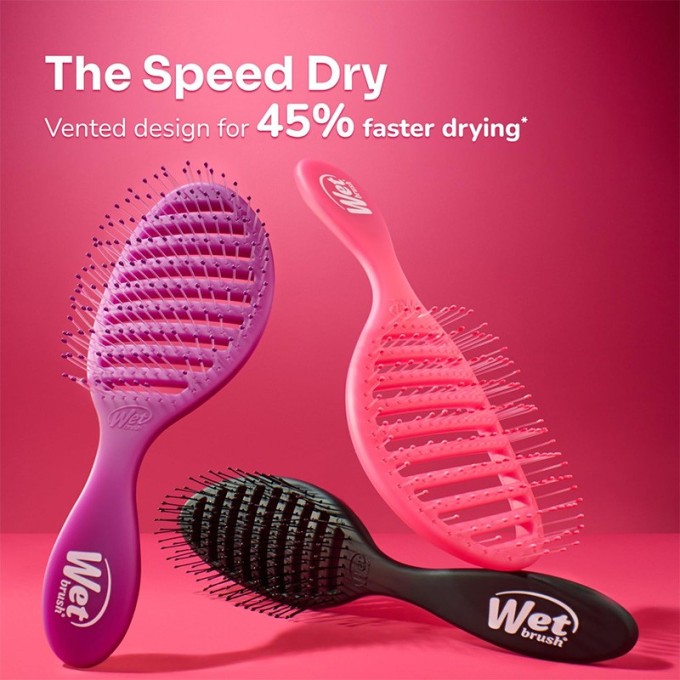 Wet Brush Speed Dry Hairbrush (Purple) - plaukų šepetys, violetinis