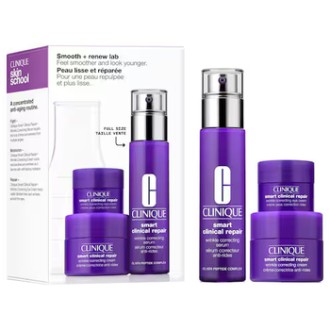 Clinique Smooth & Renew Lab Skincare Set - odos priežiūros rinkinys