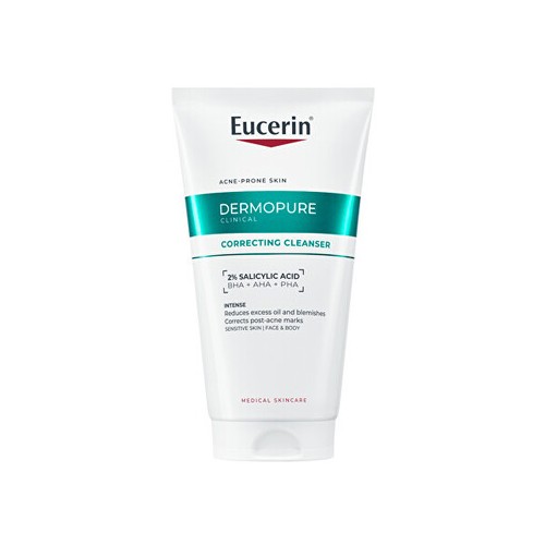 Eucerin DermoPure Clinical Correcting Cleanser - valomasis gelis probleminei odai, 150 ml