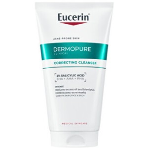 Eucerin DermoPure Clinical Correcting Cleanser - valomasis gelis probleminei odai, 400 ml