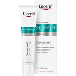 Eucerin DermoPure Clinical Renewing Night Treatment - šveitiklis probleminei odai, 40 ml