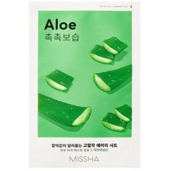 Missha Aloe Airy Fit Sheet Mask - drėkinanti lakštinė veido kaukė, 19 g