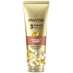 Pantene 3 Minute Miracle Infinite Long Conditioner - kondicionierius ilgiems plaukams, 220 ml