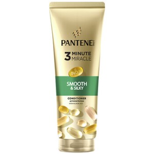 Pantene 3 Minute Miracle Smooth & Silky Conditioner - lyginamasis kondicionierius, 220 ml