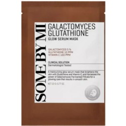 Some By Mi GALACTOMYCES GLUTATHIONE Glow Serum Mask - lakštinė kaukė jautriai ir sausai odai, 22 g