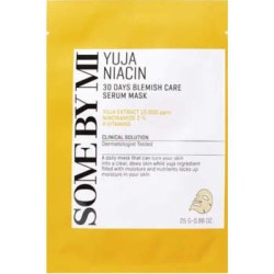 Some By Mi Yuja Niacin 30 Days Blemish Care Serum Mask - lakštinė kaukė riebiai ir probleminei