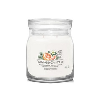Yankee Candle White Spruce & Grapefruit Signature Candle - kvepianti žvakė, 567 g