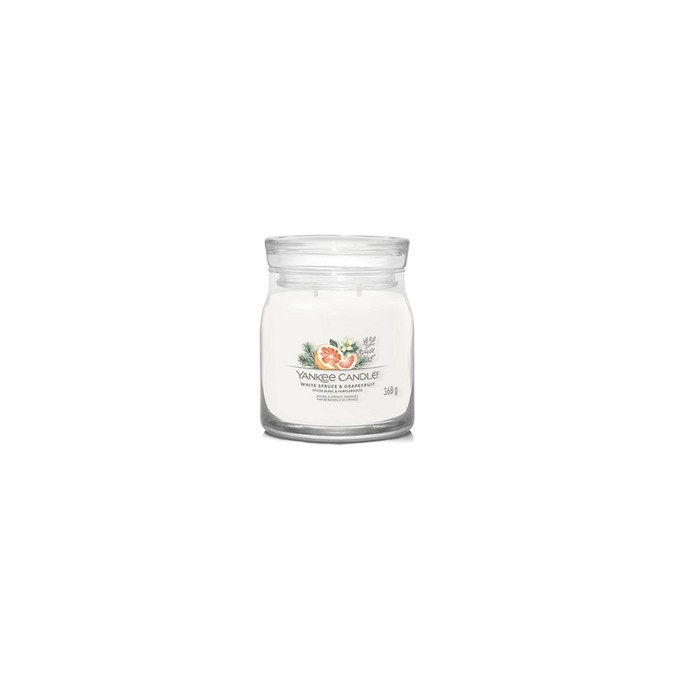 Yankee Candle White Spruce & Grapefruit Signature Candle - kvepianti žvakė, 567 g
