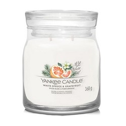 Yankee Candle White Spruce & Grapefruit Signature Candle - kvepianti žvakė, 567 g