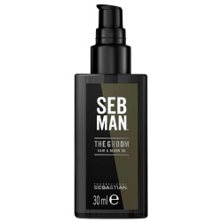 Sebastian Professional SEB MAN The Groom Hair & Beard Oil - Plaukų ir Barzdos Aliejus 30 ml