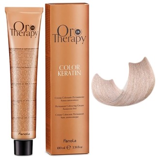 Fanola Oro Therapy Color Keratin Oro Puro - plaukų dažai, 100 ml - 10.13 Extra