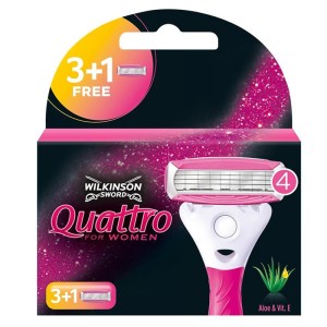 Wilkinson Sword Quattro For Women ( 4 pieces ) 4 pcs