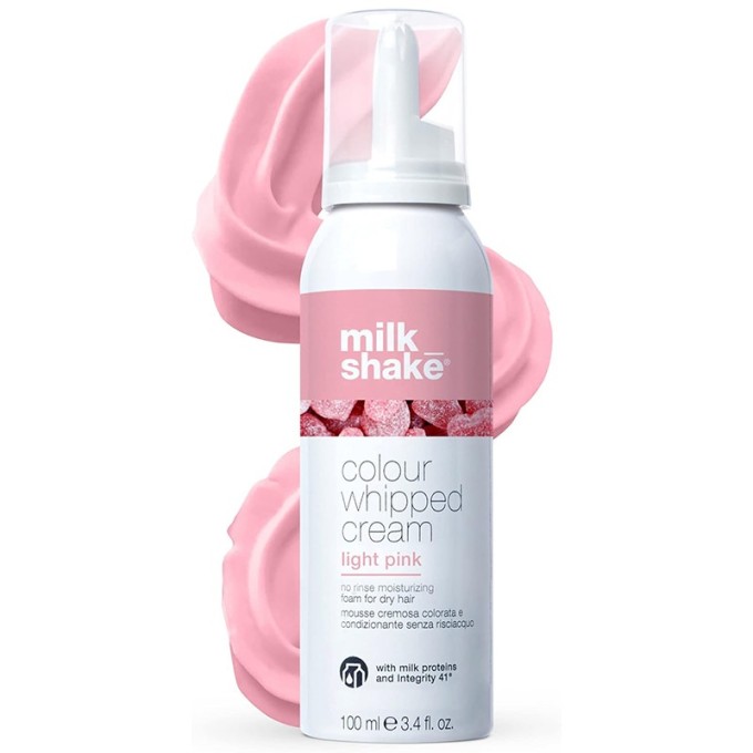Milk_Shake Colour Whipped Cream - putos, suteikiančios plaukams laikiną spalvą, 100 ml - Light Pink
