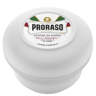 Proraso White Shaving Soap - Shaving soap for sensitive skin with green tea 150 ml