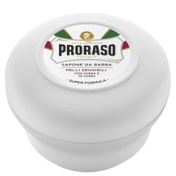 Proraso White Shaving Soap - Shaving soap for sensitive skin with green tea 150 ml