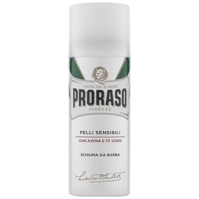 Proraso White Shaving Foam - Shaving foam for sensitive skin with green tea 50 ml