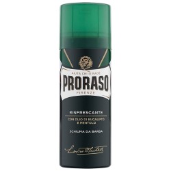 Proraso Green Shaving Foam - Refreshing shaving foam with eucalyptus 50 ml