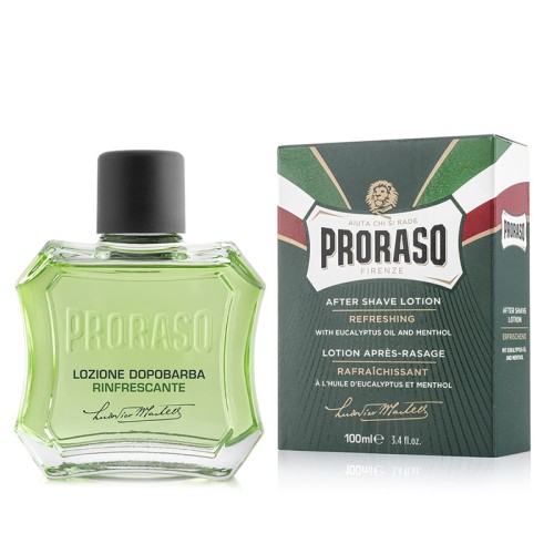 Proraso Green After Shave Lotion - Refreshing aftershave with eucalyptus 100 ml
