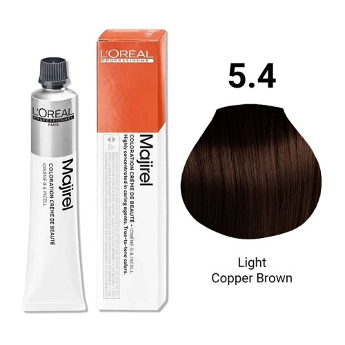 L´Oréal Professionnel Permanent hair color Majirel 5.4