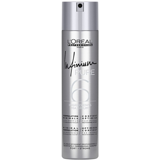 L´Oréal Professionnel Infinium Pure Strong Hairspray - Hypoallergenic Hair Spray without Perfume