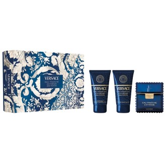 Versace Man Eau Fraiche Extreme Gift Set - dovanų rinkinys - EDP 50 ml, dušo želė 50 ml ir balzamas 2