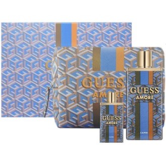 Guess Amore Capri Dárková sada EDT 100 ml, miniaturka EDT 7,5 ml a kosmetická taška 100ml