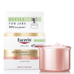Eucerin Hyaluron-Filler+Elasticity Day Rosé Cream Refill SPF 30 - papildymas dieniniam kremui nuo
