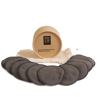 Pola Cosmetics Makeup Remove Pads - Makeup remover pads with carbon fibers (10 vnt.)