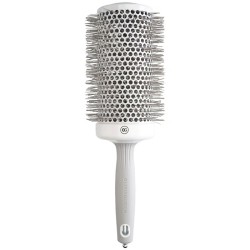 Olivia Garden Expert Blowout Speed Round Brush Wavy Bristles White & Grey ( 65 mm )