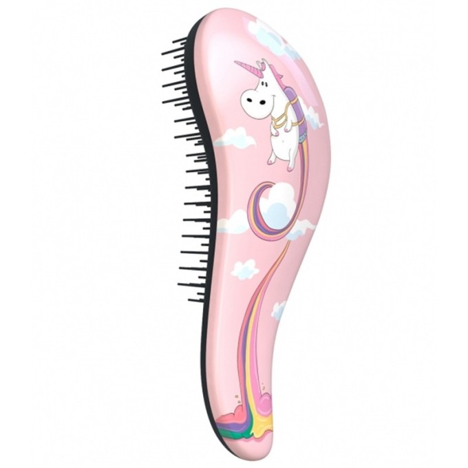 Dtangler Detangling The Mini Brush - Baby hair brush Unicorn Pink